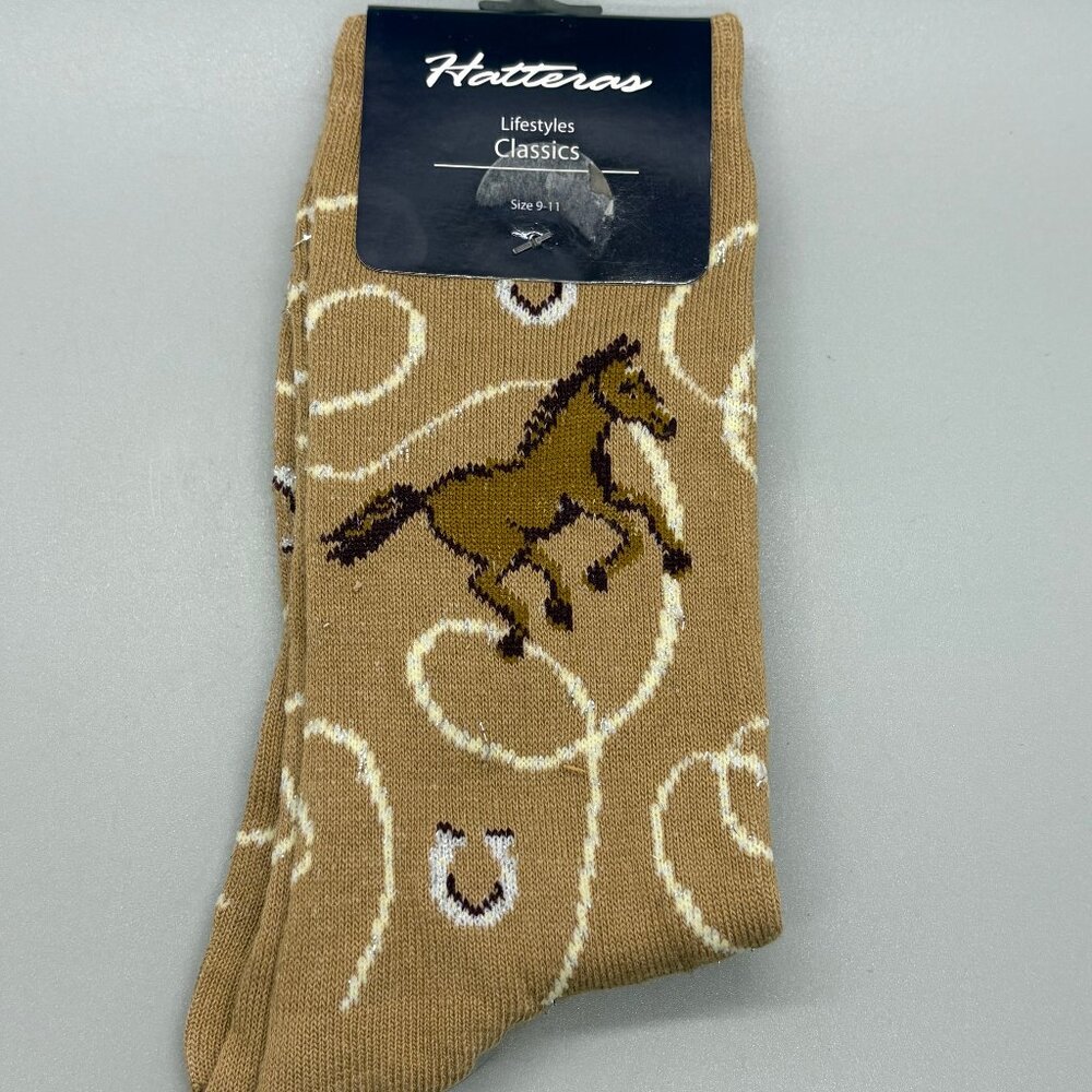 Hatteras Equestrian Horse Socks Womens Sz. 9-11